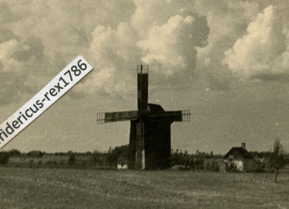 Foto WH Ostfront Windmühle Windmill Bockmühle Mühle Müller