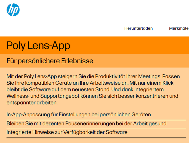 HP Poly Lens-App