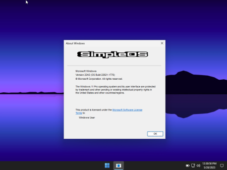 Windows 11 22H2 SimpleOS 11 Build 22621.1778 x64 EN May 2023 Windows 11 22H2 SimpleOS 11 Build 22621.1778 x64 EN May 2023