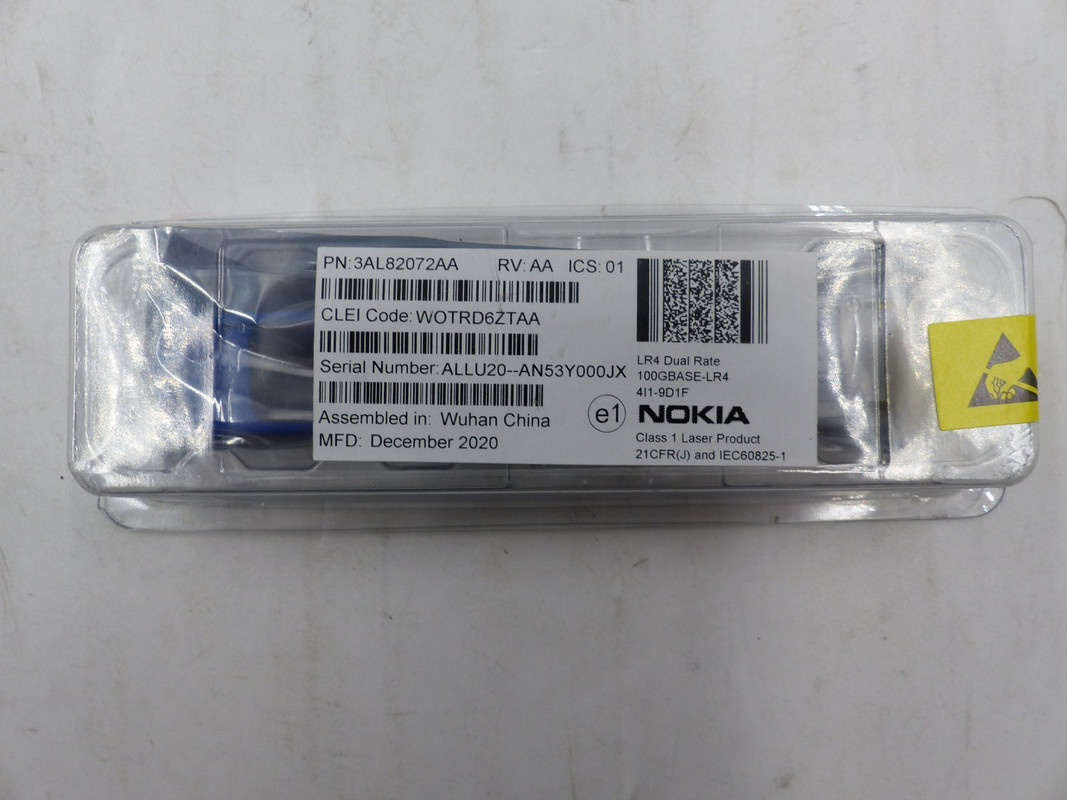 NOKIA 3AL82072AA QSFP28 100GBASE-LR4 TRANSCEIVER MODULE