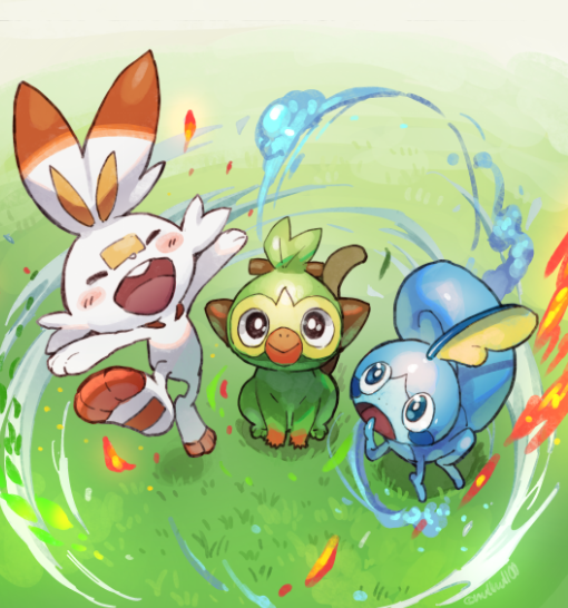 scorbunny-sobble-and-grookey-pokemon-dra