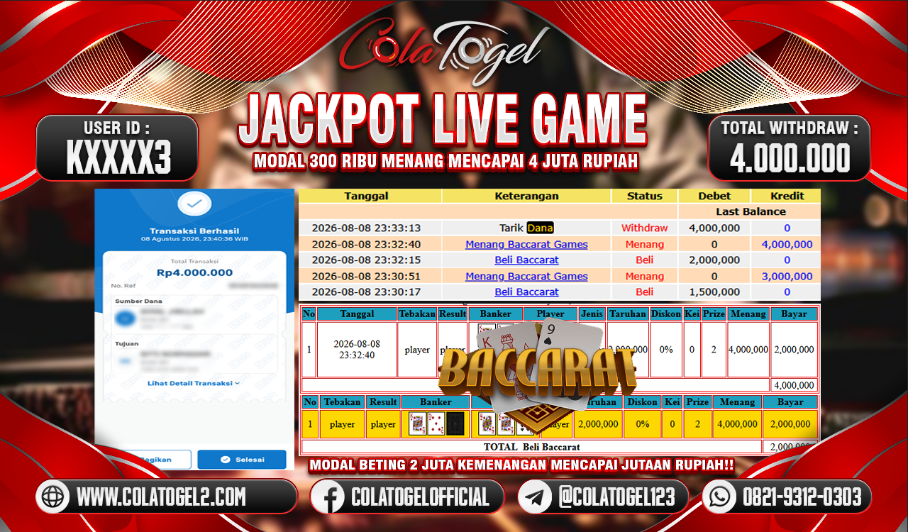 JACKPOT LIVE GAME!!