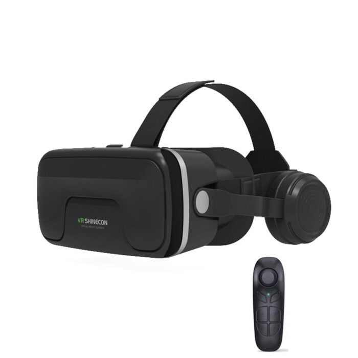 Gafas de realidad virtual VR con audífonos integrados.