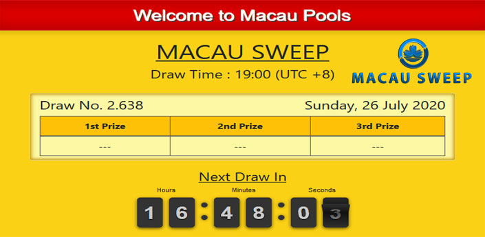 Macau Pools Live Result Macau 6d Macau Lottery Macau Sweep