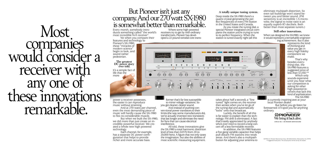 SX 1980 Ad re-creation