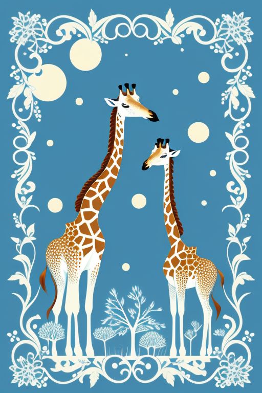 Graceful-giraffes-whimsical-du
