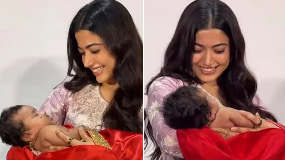 শিশুর মুখে বিজয়ের মতো গোঁফ দেখে যা বললেন রাশমিকা