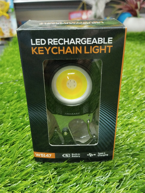 LED Rechargeable Keychain Light W5147 (Type-C) Charging 