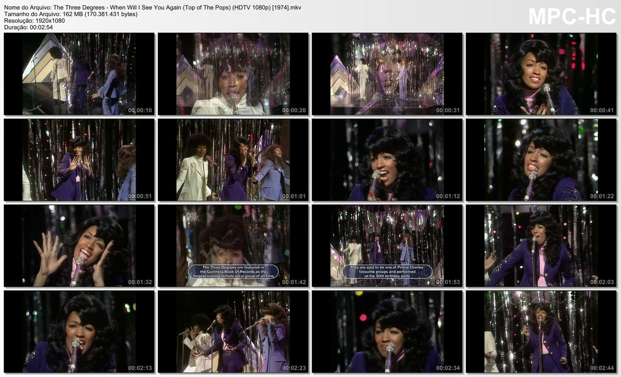 The Three Degrees - When Will I See You Again (Top of The Pops) (HDTV 1080p) [1974]