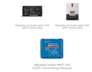 Des régulateurs solaires MPPT