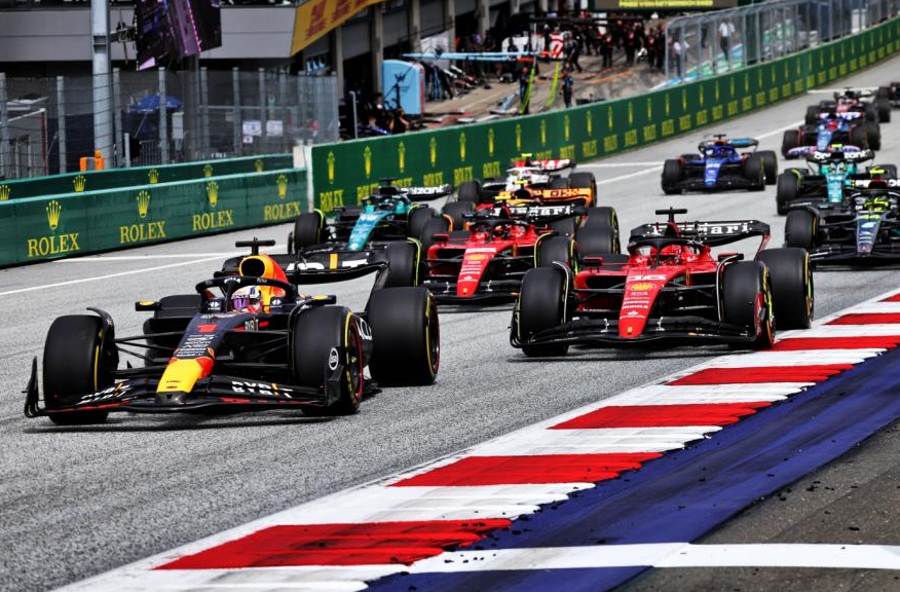 Formula 1 2023 GP Austria 1 Verstappen 2 Leclerc 3 Perez 4 Sainz