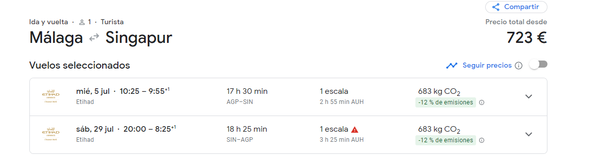 Volar a Singapur - Foro Sudeste Asiático