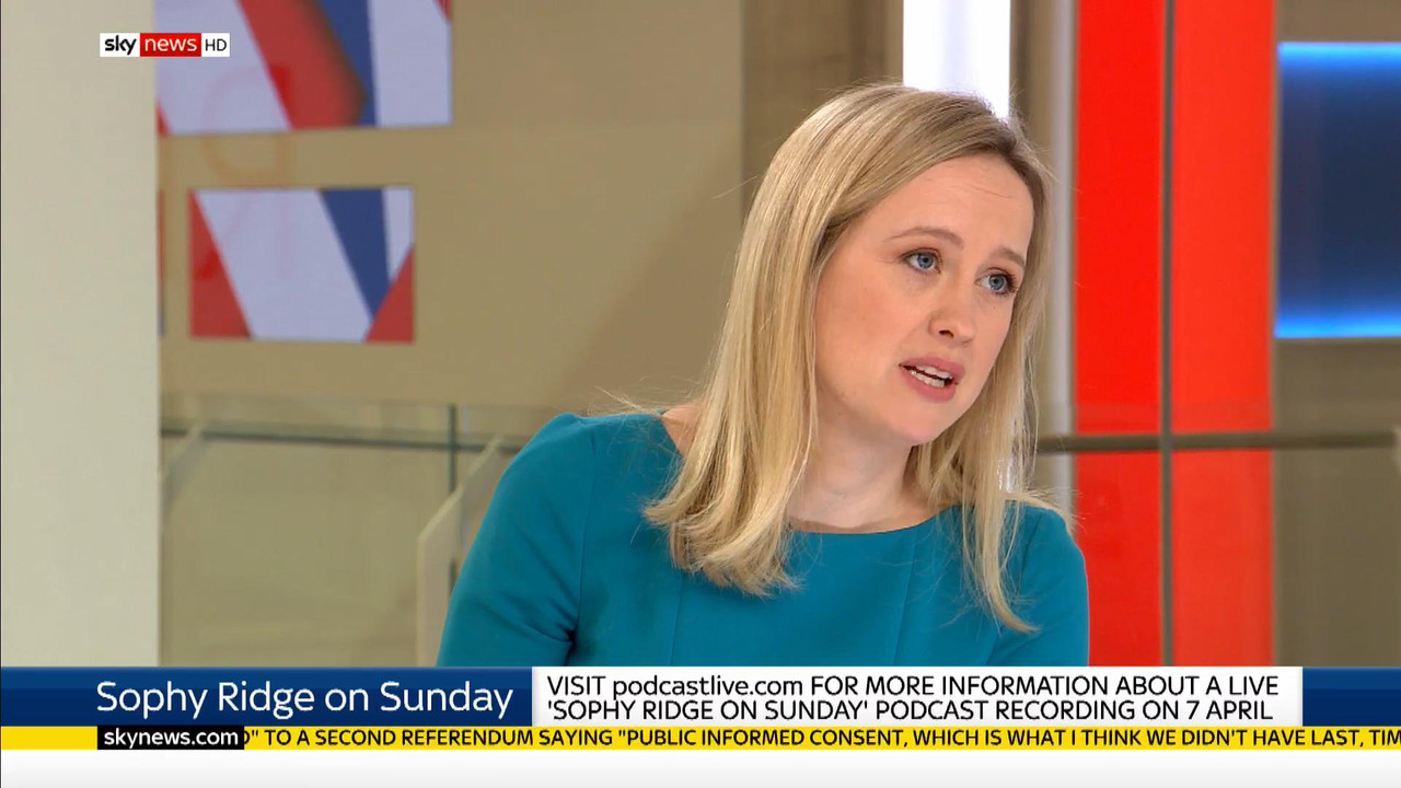 24 March - 09.00.00 - Sophy Ridge On Sunday. A new kind of polit