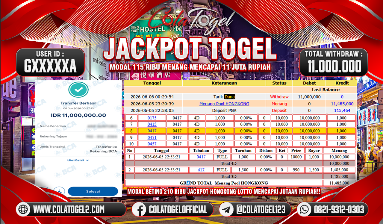 JACKPOT HONGKONG LOTTO!!
