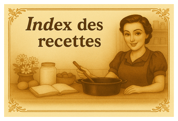  INDEX DES RECETTES” 