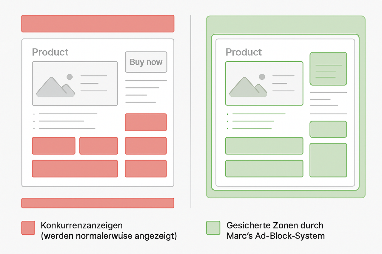 Amazon Anzeigenabdeckung Beispiel