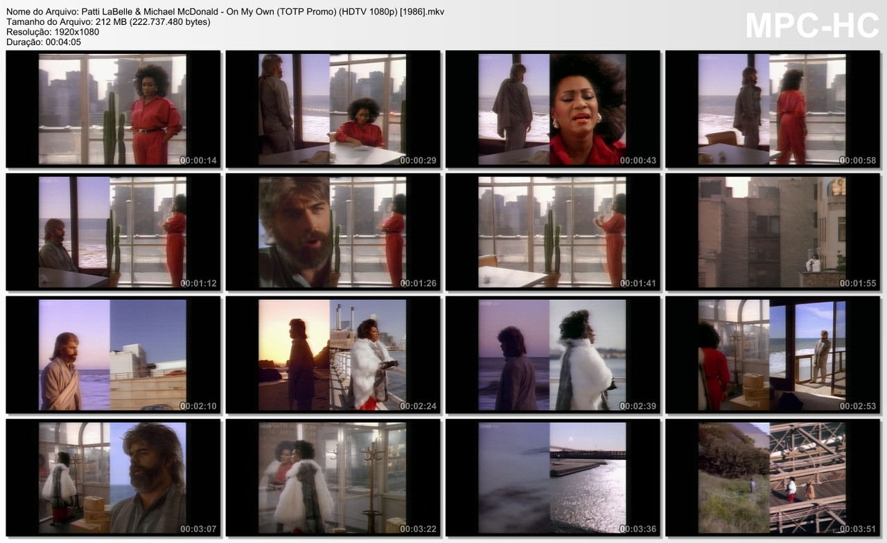 Patti LaBelle & Michael McDonald - On My Own (TOTP Promo) (HDTV 1080p) [08.05.1986]