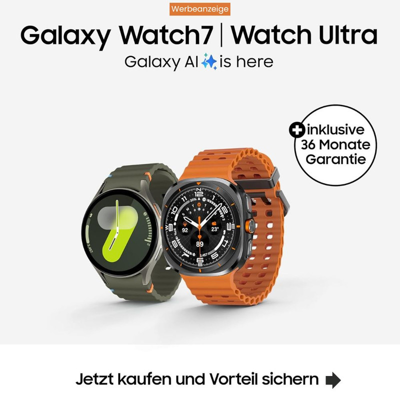 Samsung Galaxy Watch Ultra Smartwatch, Fitness-Uhr, Fitness Tracker und Aktivitätstracker, 47 mm, LTE, Titanium Silver, Inkl. 36 Monate Herstellergarantie