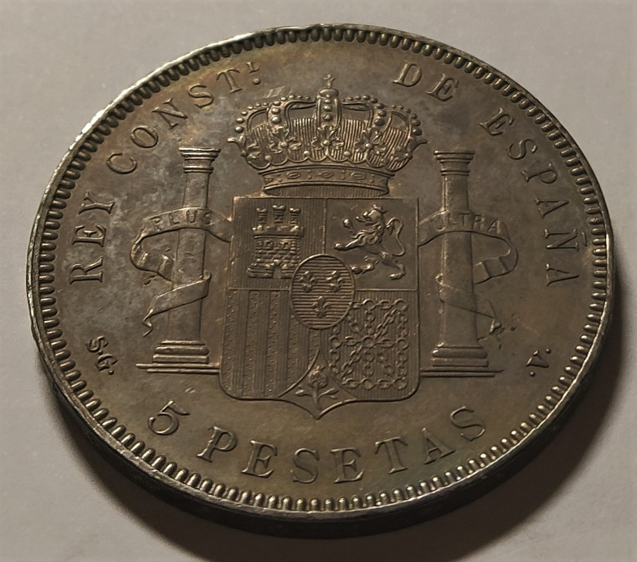 5 Pesetas de 1899 - Alfonso XIII IMG-20210126-191847