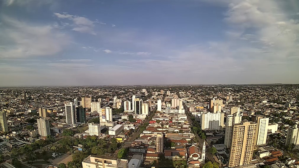 Campo Grande nesta manhã de sexta-feira, 8