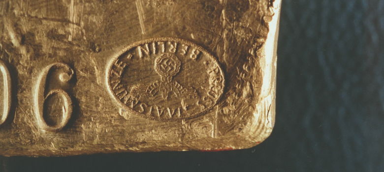 Un lingote nazi conservado en el Banco de Reino Unido