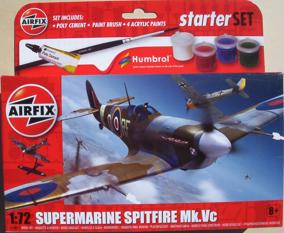 Airfix 72 A55001 Supermarine Spitfire Mk.Vc Starter Set