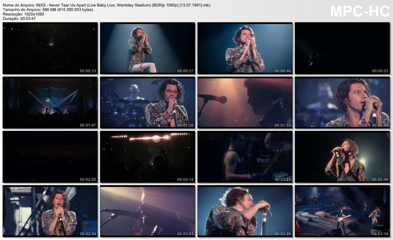 INXS - Never Tear Us Apart (Live Baby Live, Wembley Stadium) (BDRip 1080p) [13.07.1991]