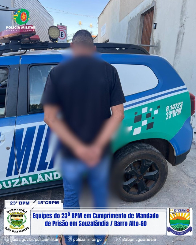 POLÍCIA MILITAR RECAPTURA FORAGIDO EM SOUZALÂNDIA
