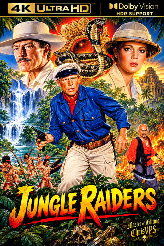 Łowcy w dżungli / Jungle Raiders (1985) MULTI.HDR.DoVi.Hybrid.2160p.BDRemux.DTS.HD.MA.AC3-ChrisVPS / LEKTOR AI i NAPISY