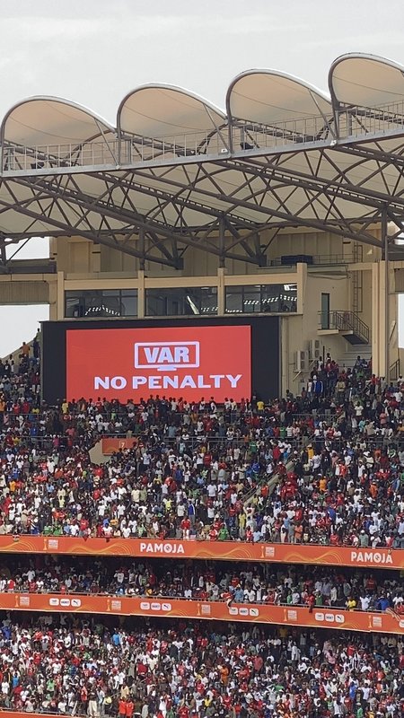 Kenyan player Ogam during the match