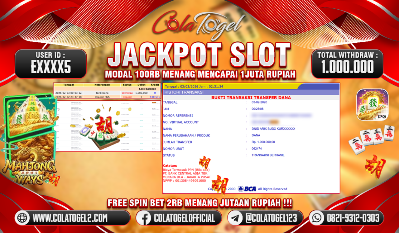 JACKPOT SLOT GACOR!!
