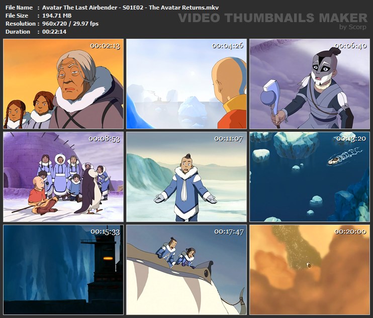 Avatar The Last Airbender - S01E02 - The Avatar Returns.mkv
