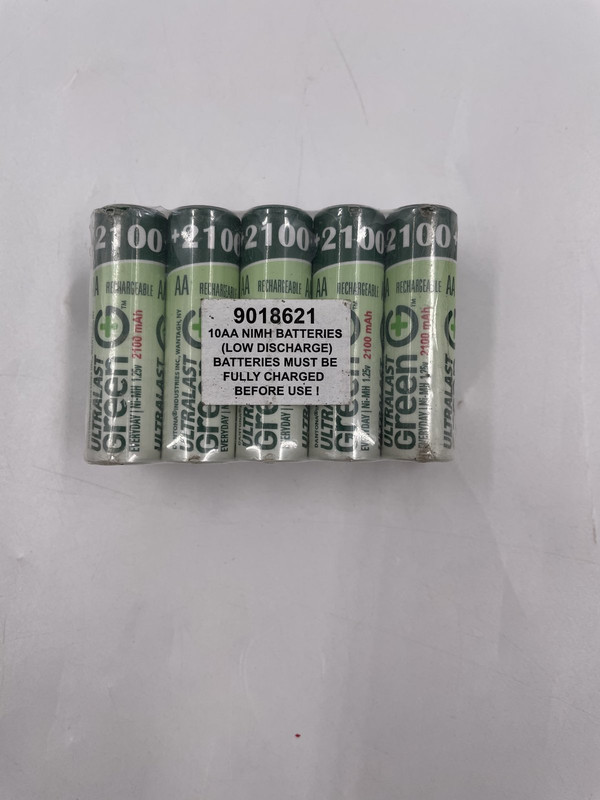 ULTRALAST GREEN RECHARGABLE BATTERIES AA 10 PCS