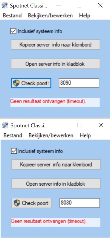 Poort 8080 8090