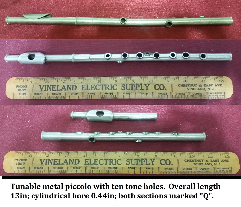 Keyless metal piccolo or fife? Chiff and Fipple Forums