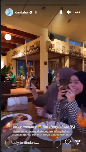 Lesti Kejora ikut arisan bareng Aurel Hermansyah dan Dinda Hauw.