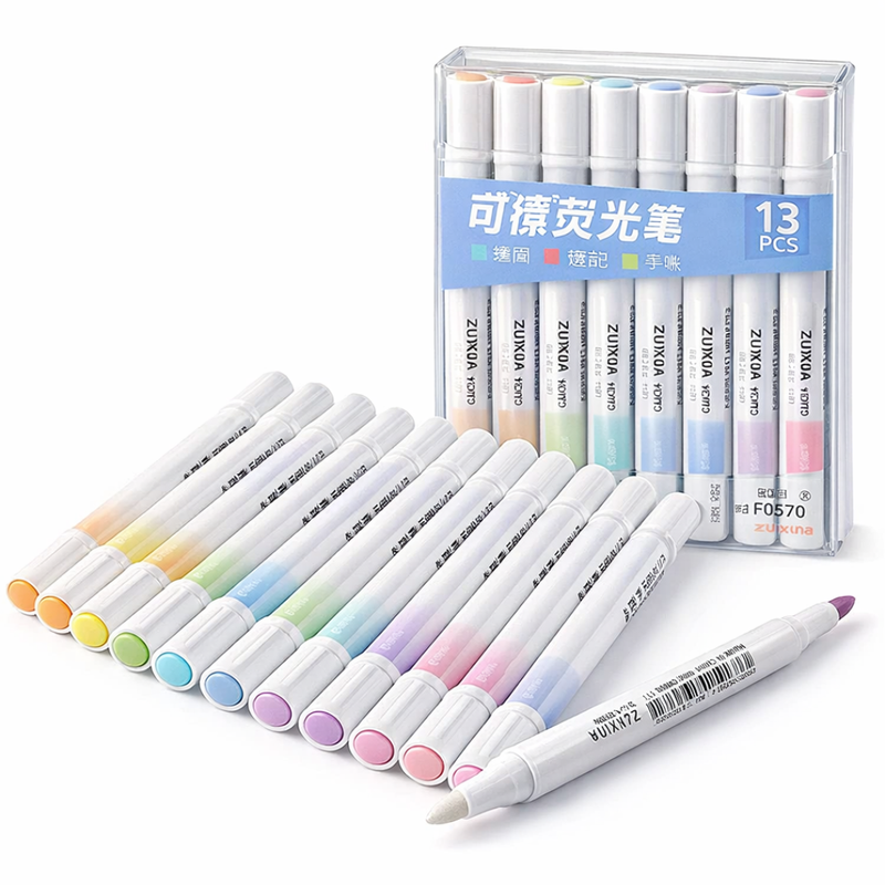 Erasable Highlighter Set, Pack Of 12