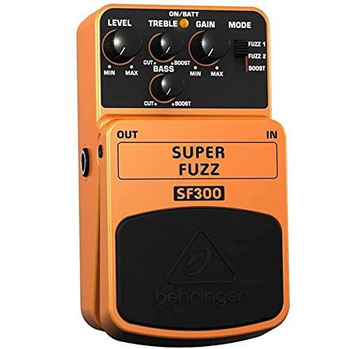 Amazon: Behringer, pedal Super Fuzz SF300 

