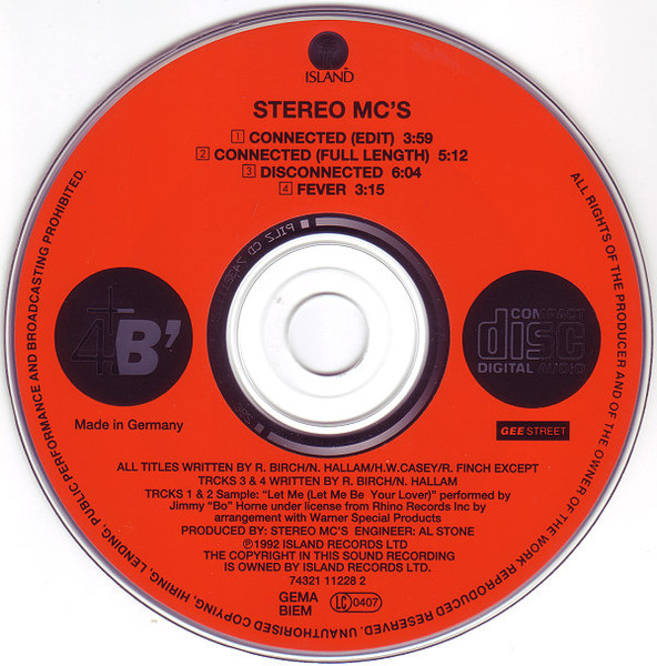 22/02/2023 - Stereo MC's - Connected (1992) [FLAC] (CDM 4th & Broadway 74321 11228 2) R-106385-1234767440