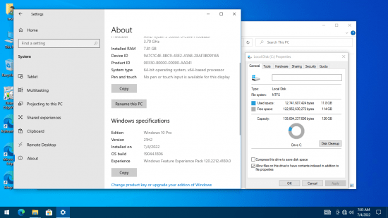 Windows 10 Pro 21H2 Build 19044.1806 x64 by KulHunter ESD June 2022