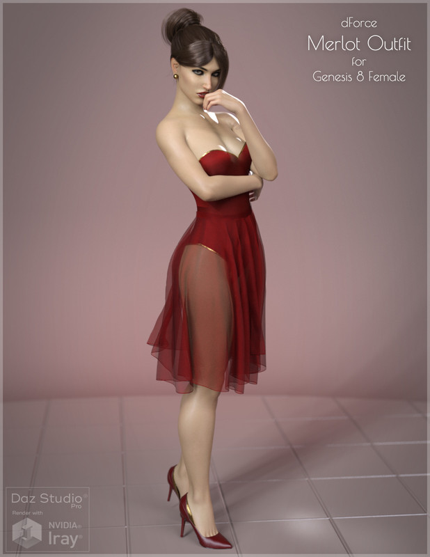 Merlot Outfit for Genesis 8 Female Merlot Outfit for Genesis 8 Female