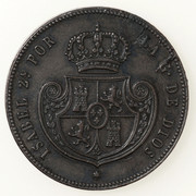 1/2 real 1850. Isabel II. Segovia.  PAS5847