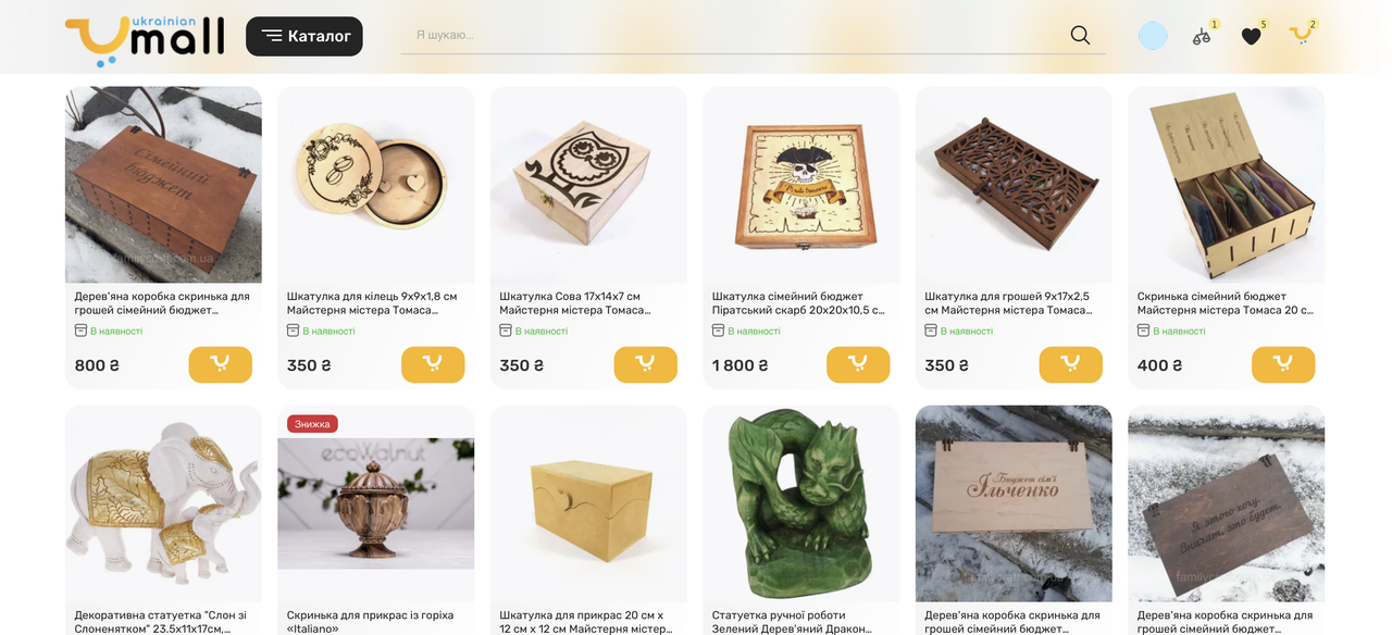 Каталог товарів