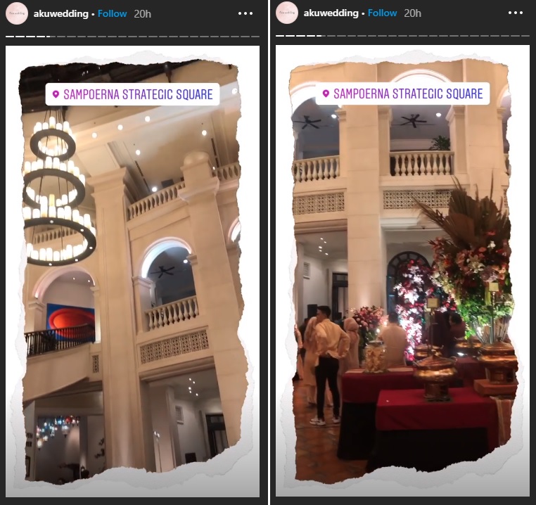 Gedung resepsi pernikahan Dian dan Sandy