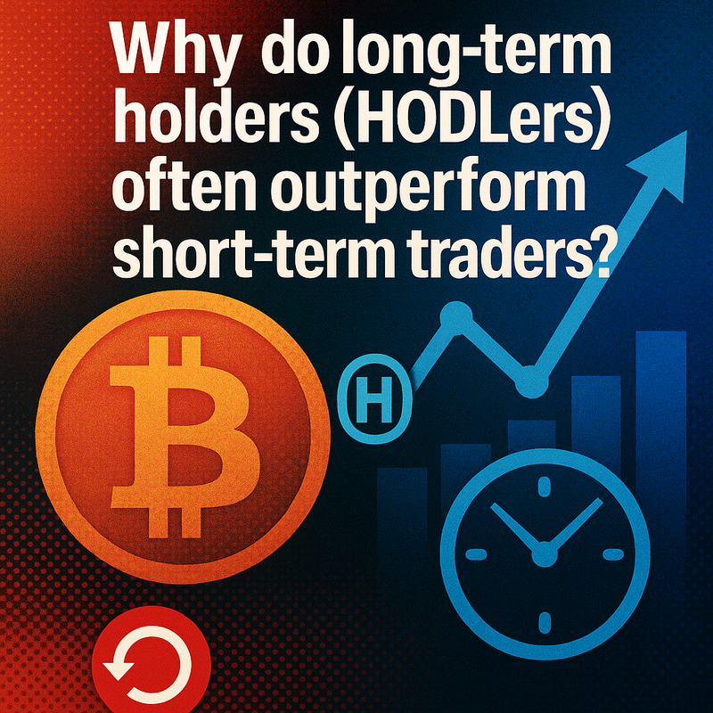 Why do long-term holders (HODLers) often outperform short-term traders?