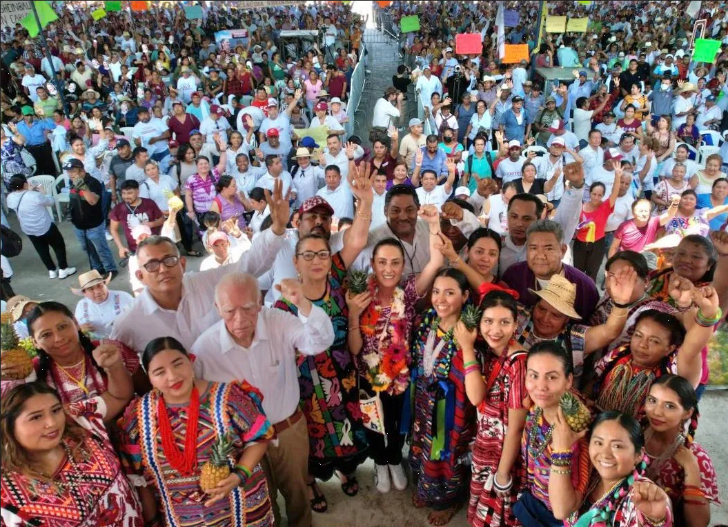 Sheinbaum llegó a Oaxaca: “Inicia defensa de la 4T”
