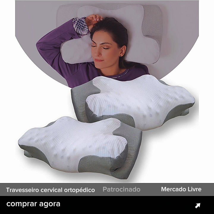 Travesseiro cervical ergonômico para dormir melhor - Mercado Livre
