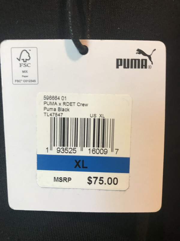 PUMA X RDET CREW RANDOM EVENT MENS XL | MDG Sales, LLC