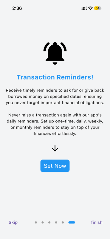 Smart Transaction Reminders