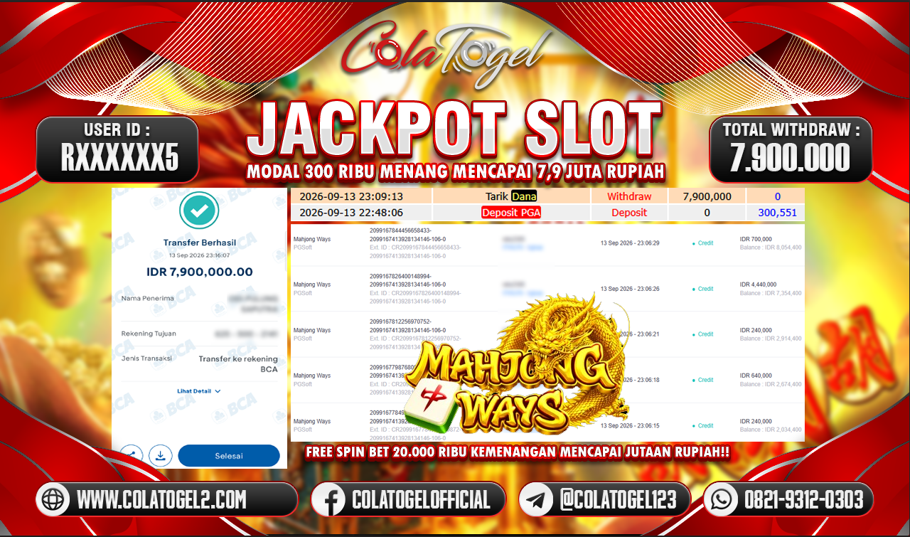 JACKPOT SLOT GACORR!!